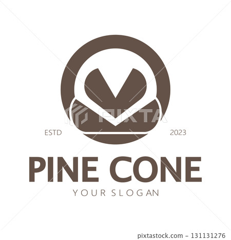 abstract simple pinecone logo design,for business,badge,emblem,pine plantation,pine wood industry,yoga,spa,vector abstract simple pinecone logo design,for business,badge,emblem,pine plantation,pine wood industry,yoga,spa,vector 131131276
