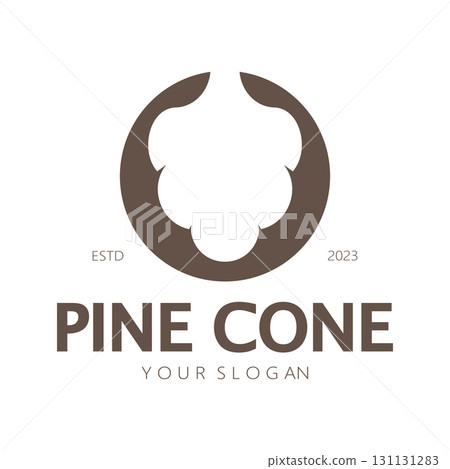 abstract simple pinecone logo design,for business,badge,emblem,pine plantation,pine wood industry,yoga,spa,vector abstract simple pinecone logo design,for business,badge,emblem,pine plantation,pine wood industry,yoga,spa,vector 131131283