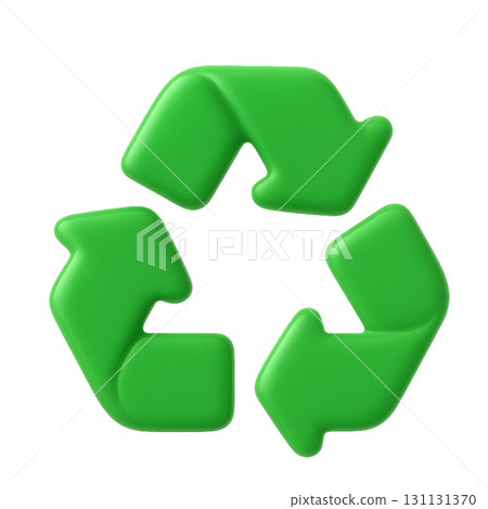 Green recycling symbol 131131370