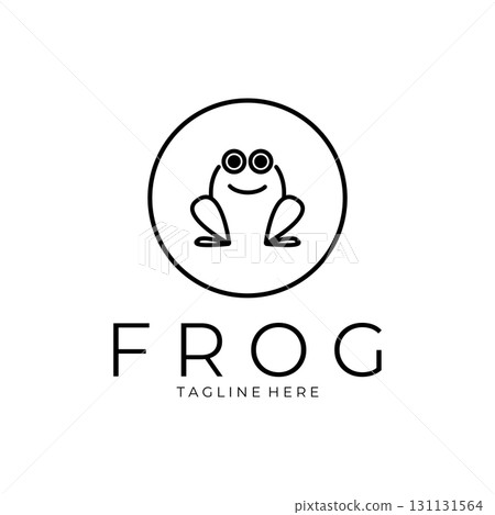frog logo simple vector design template frog logo simple vector design template 131131564