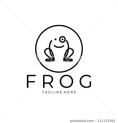 frog logo simple vector design template frog logo simple vector design template 131131565