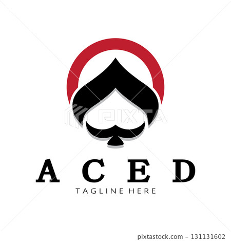 ace logo design for casino poker app games vector 131131602