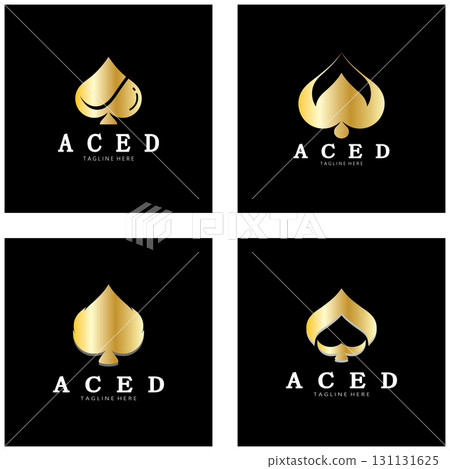 ace logo design for casino poker app games vector ace logo design for casino poker app games vector 131131625