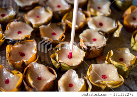 Nian gao or Chinese New Year's cake is sweet food Nian gao or Chinese New Year's cake is sweet food 131132272