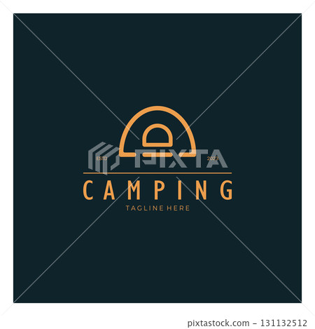 vintage and retro tent logo, camping. With tent, tree and bonfire sign. adventurers, scouts, climbers, camping equipment center vintage and retro tent logo, camping. With tent, tree and bonfire sign. adventurers, scouts, climbers, camping equipment center 131132512