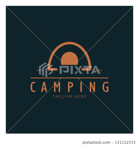 vintage and retro tent logo, camping. With tent, tree and bonfire sign. adventurers, scouts, climbers, camping equipment center vintage and retro tent logo, camping. With tent, tree and bonfire sign. adventurers, scouts, climbers, camping equipment center 131132515