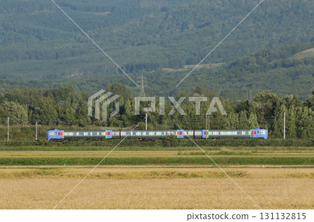 Limited Express Okhotsk Kiha 283 series Kiha 283 Limited Express Okhotsk running through the fruitful Soya area 131132815