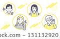 Illustration material of children in various poses 131132920