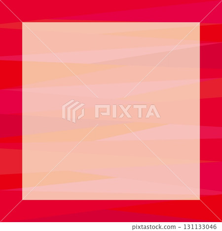 Geometric pattern frame white space red 131133046