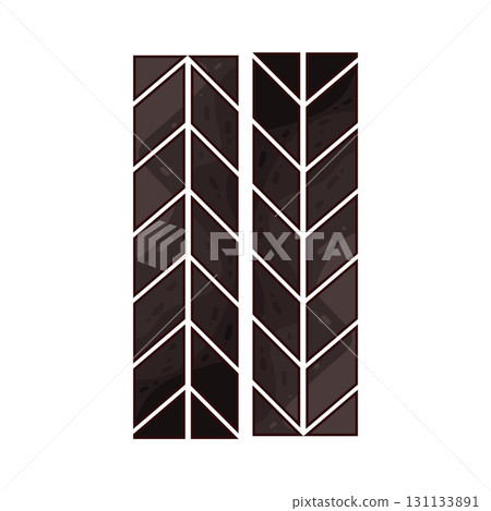 illustration of Tire Track 131133891