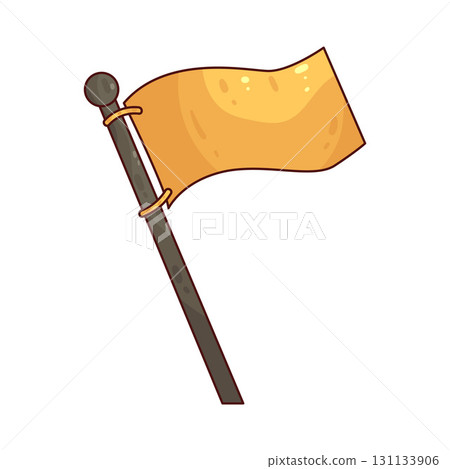 illustration of Yellow Flag illustration of Yellow Flag 131133906