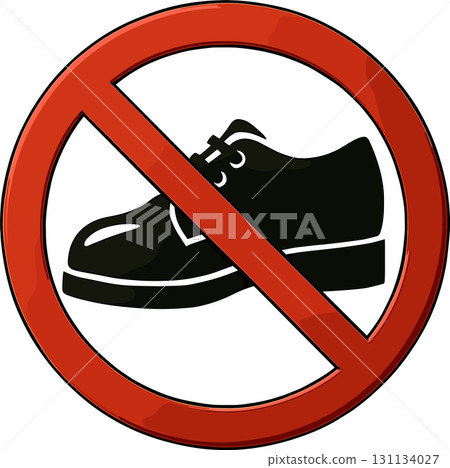 禁止標誌的插圖 131134027
