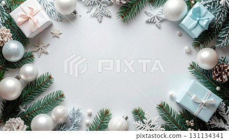 Christmas frame background material 131134341