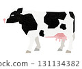Paper-cutting cow 131134382