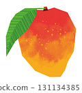 Paper-cutting style mango 131134385