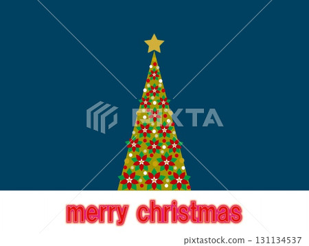 Merry Christmas Merry Christmas Christmas tree Poinsettia 131134537