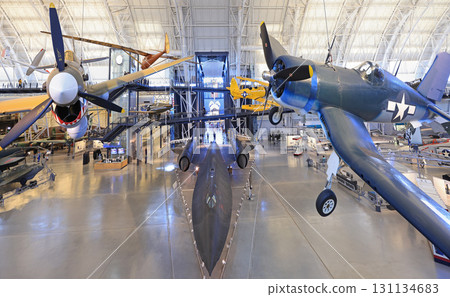 : Historic spacecraft collection in Steven F. Udvar Hazy Center Aviation Museum. 131134683
