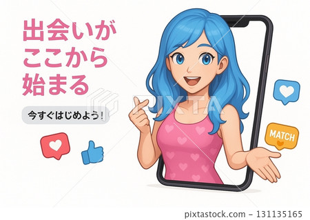 Female characters on a white background, perfect for article advertisements 131135165
