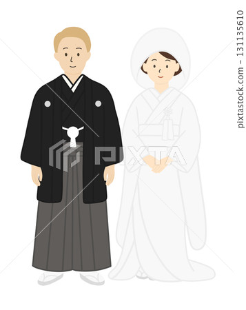 新娘和新郎,婚禮,新娘,婚禮,穿著白色婚禮和服的男士,男女 新娘和新郎,婚禮,新娘,婚禮,穿著白色婚禮和服的男士,男女 131135610