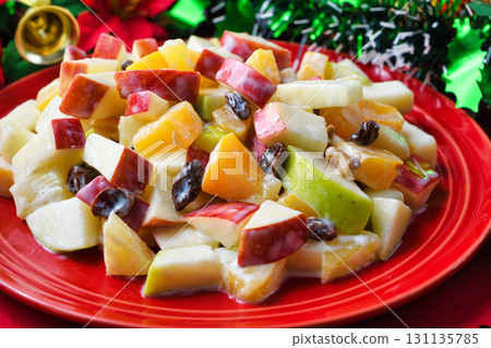 Mexican Christmas Apple Salad 131135785