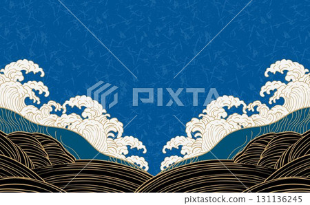 Waves Ocean illustration background Waves Ocean illustration background 131136245