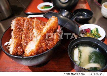 Enjoy a delicious pork cutlet bowl with sauce in Aizuwakamatsu Enjoy a delicious pork cutlet bowl with sauce in Aizuwakamatsu 131136350
