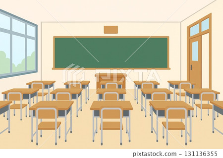 學校教室圖像向量 學校教室圖像向量 131136355