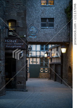 Old town leading to Mont Saint-Michel Old town leading to Mont Saint-Michel 131137046