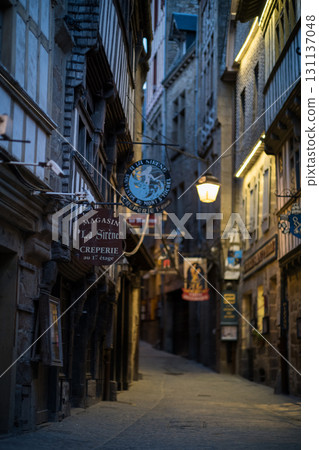 Old town leading to Mont Saint-Michel 131137048