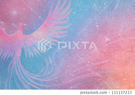 柔和色彩的鳳凰背景圖像 131137213