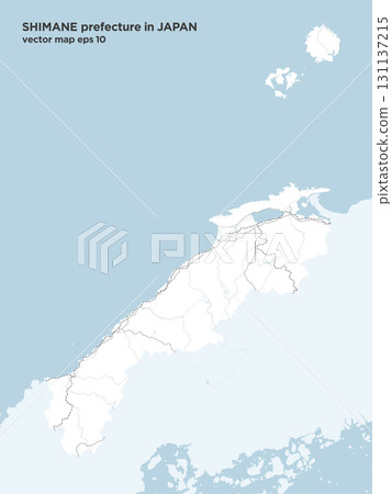 日本島根縣簡易公路地圖 日本島根縣簡易公路地圖 131137215