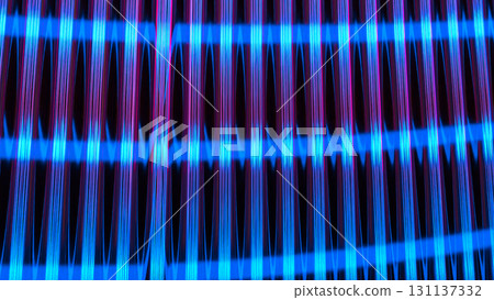 The Glass and Neon sign for Abstract Background concept 3d Rendering. 131137332