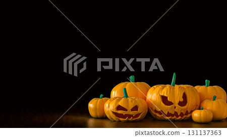 The Pumpkin Jack for Halloween or Holiday concept 3d Rendering. The Pumpkin Jack for Halloween or Holiday concept 3d Rendering. 131137363