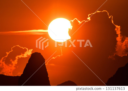 五島灘、角木灘和大角灘的夜景 131137613