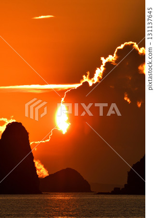 五島灘、角木灘和大角灘的夜景 131137645