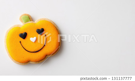 Halloween pumpkin icing cookies 131137777