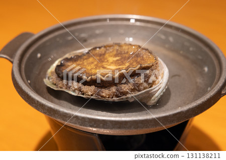 Delicious abalone steak 131138211