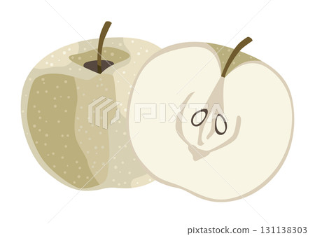 日本梨（日本梨）/秋季果實（無主線）的插圖 131138303