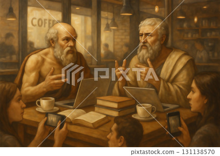 如果蘇格拉底在星巴克：哲學家之間的咖啡館討論 131138570