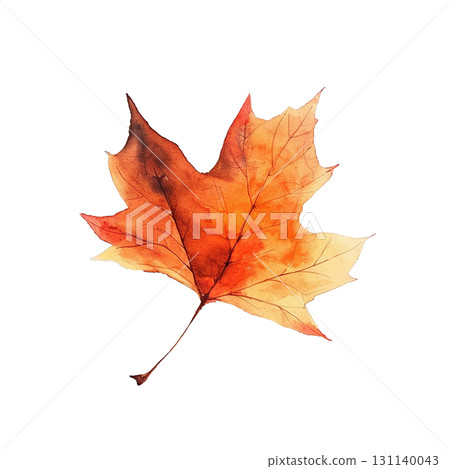 秋葉，楓葉，黃色，橙色，紅色，漸變，PNG剪輯，秋季素材 131140043