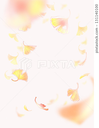 Ginkgo gushing down 131140100