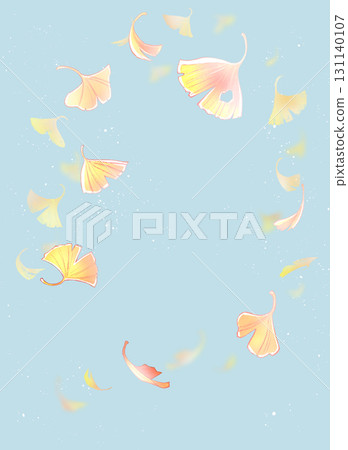 Ginkgo gushing down 131140107