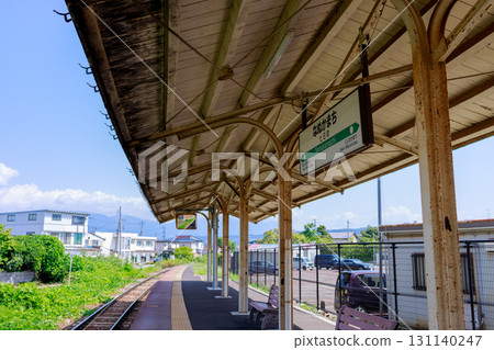 On the platform at Nanokamachi Station 131140247