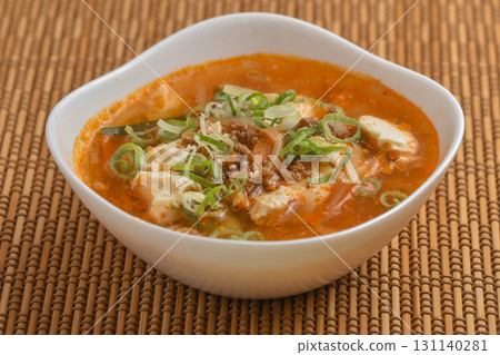 Exciting spicy soup 131140281