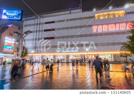 Tokyo: City night view in front of Kinshicho Station Tokyo: City night view in front of Kinshicho Station 131140605