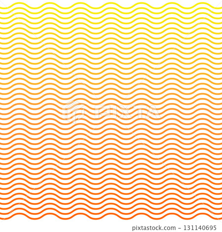 Yellow-orange wave line gradient background, warm colors, autumn/winter material, white background, vector pn 131140695