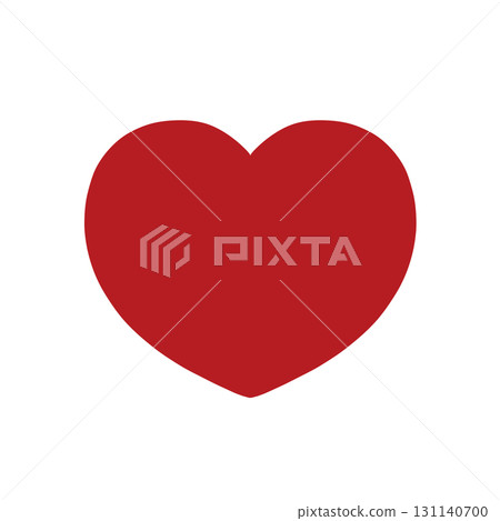 Hand-drawn heart - vibrant red tones that reflect the four seasons Hand-drawn heart - vibrant red tones that reflect the four seasons 131140700