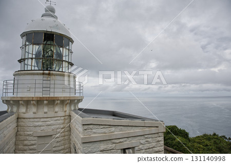 Kyoto by the Sea: Cloudy sky, Kyogamisaki Lighthouse and the Sea of Japan 2 131140998