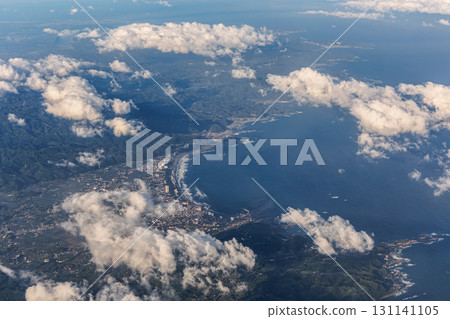 從飛機窗口看到的千葉縣(鴨川市) 從飛機窗口看到的千葉縣(鴨川市) 131141105