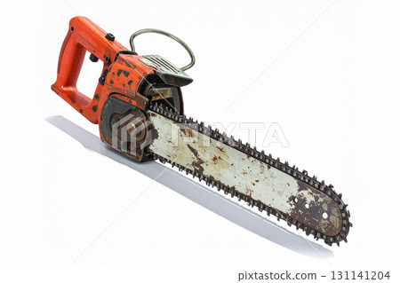 a chainsaw isolated 131141204